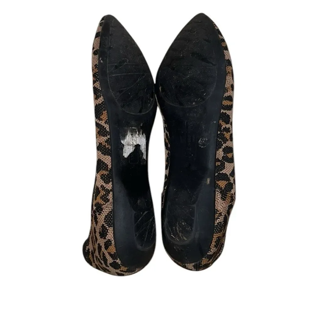 AK Anne Klein Animal Print Flat Shoes Size 9